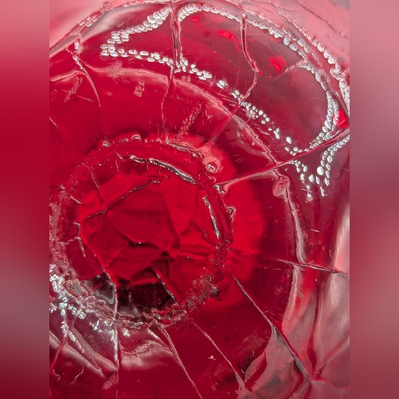 Two Hand Blown Crackle Glass Creamers/Small Pitcher vintage - Picture 5 of 9